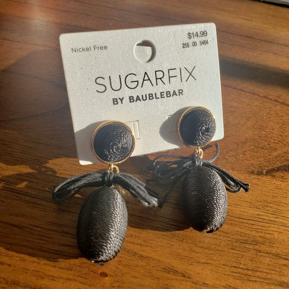 Sugarfix By BaubleBar Black Dangle Earrings